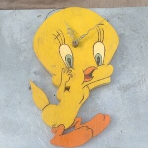 Yellow and Orange Tweety Bird Wall Clock